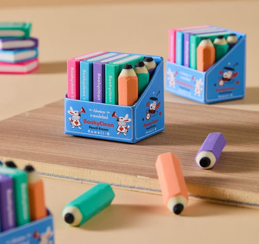 Notepad & Pencil Theme Erasers Set