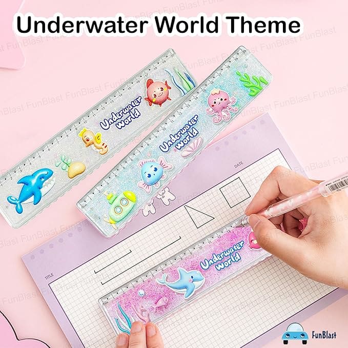 Underwater Floating Glitter Ruler / Scale
