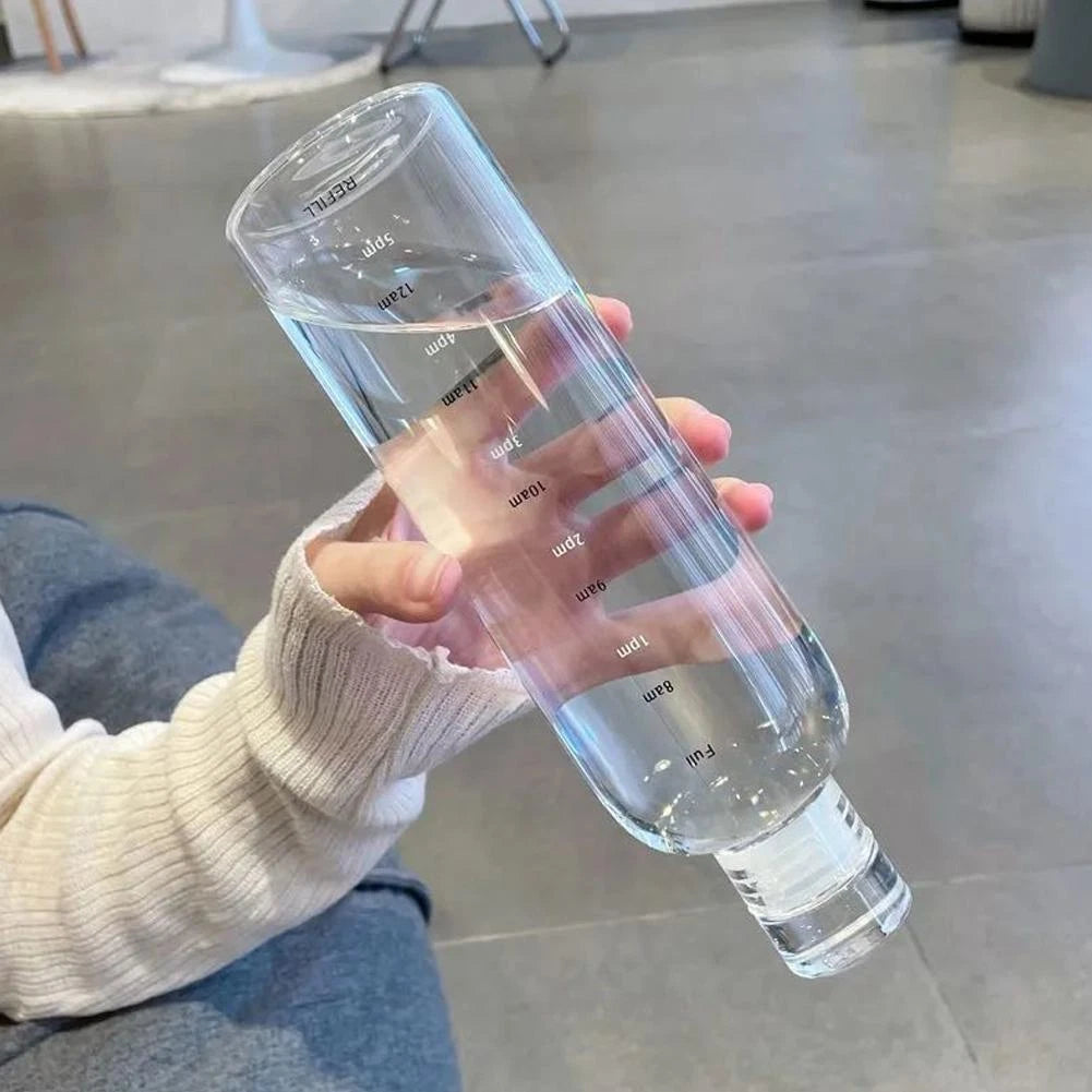 Glassware Bottle With Silicone Lid