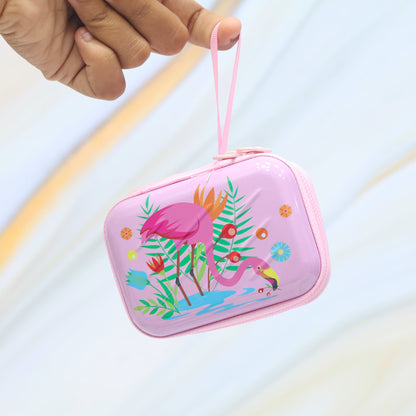 Flamingo Summer Tin Multipurpose Pouch