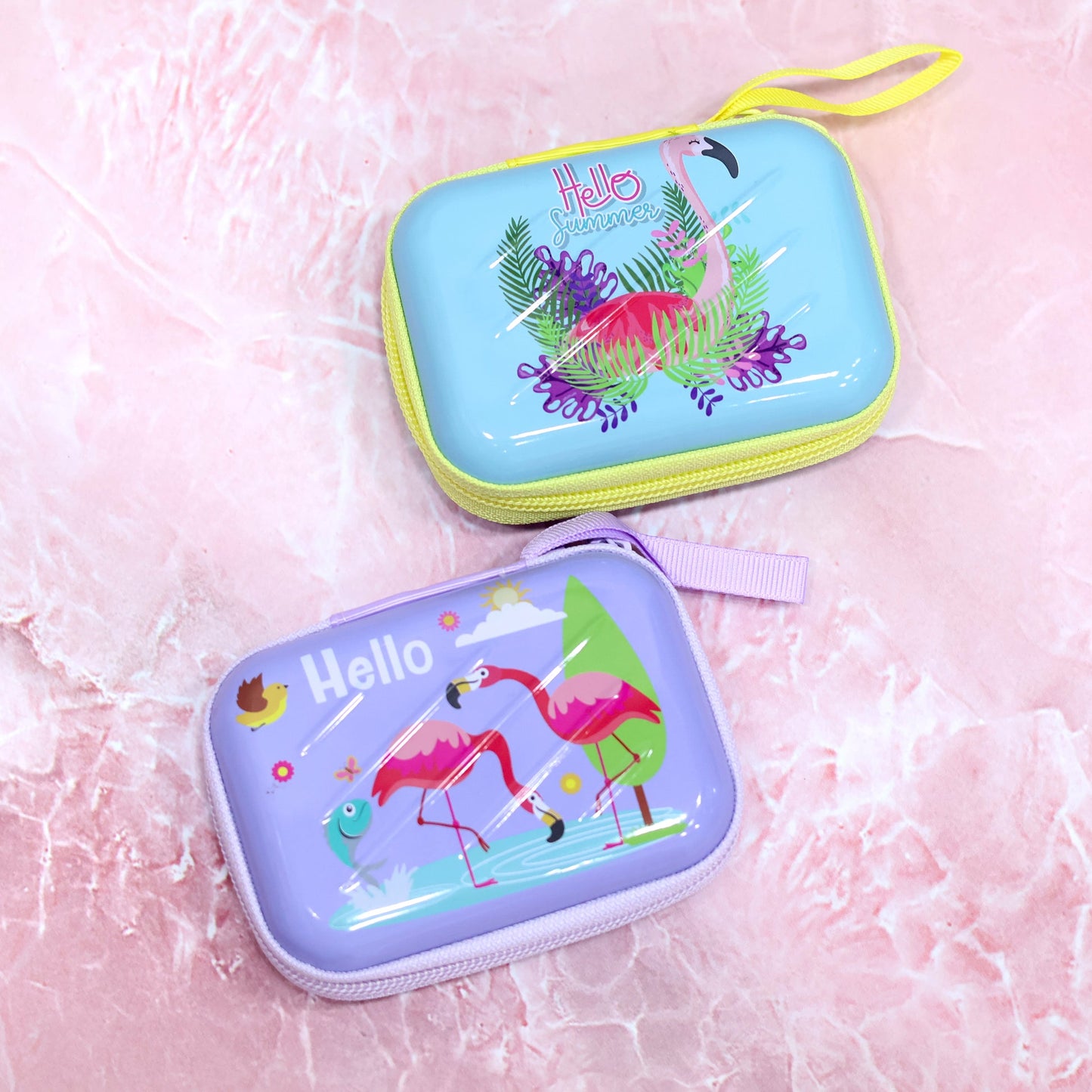 Flamingo Summer Tin Multipurpose Pouch