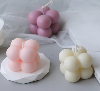 Mini Bubble Scented Candles - Set of 6 Pcs